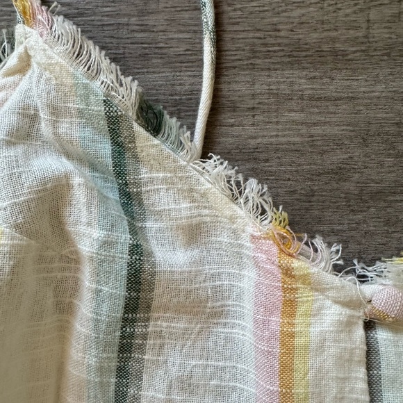 New Billabong The Salty Blonde Striped Mini Dress Size L - Picture 7 of 13